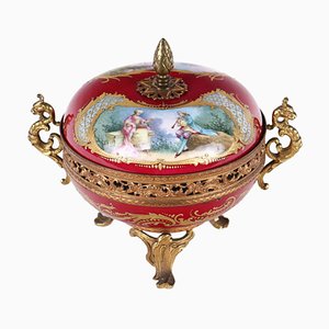 Porcelain & Gilt Bronze Box from Sevres