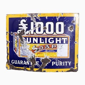 Vintage Sunlight Soap Schild, 1940er