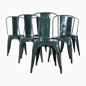 Model A Dining Outdoor Chairs from Tolix, 1950s, Set of 6