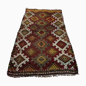 Small Anatolian Turkish Kilim Rug