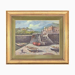 Little Harbour, dipinto ad olio originale, 1959