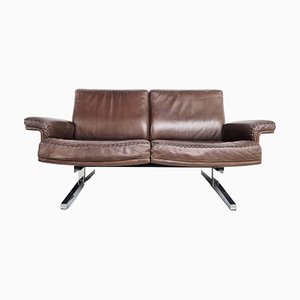 Brown Leather Sofa DS35 from de Sede, 1970s