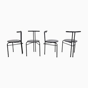 Postmodern Dining Chairs, 1980s, Set of 4