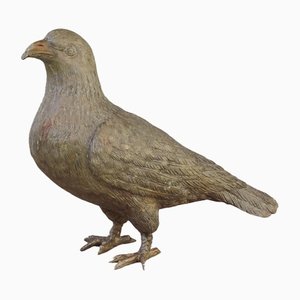 Mid-Century Bronze Garden Dove