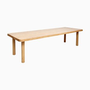 Extra Large Dada Solid Ash Dining Table by Le Corbusier