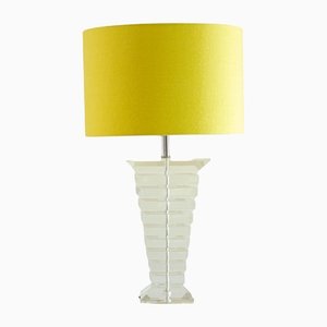 Large Tapered Acrylic Glass Lamp, 1970s