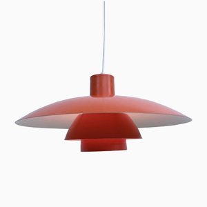 Orange Louis Poulsen Ph4/3 Ceiling Lamp by Poul Henningsen