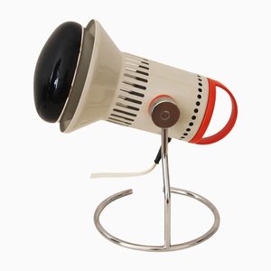Industrial White Table Lamp, 1980s