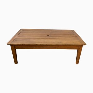 Large Solid Wood Coffee Table with 1 Drawer
