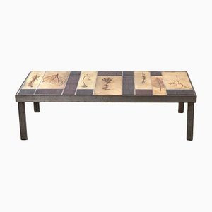 Ceramic Tile Coffee Table by Roger Capron for Garrigue Series, 1970s