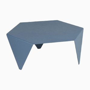 Blue Lacquered Metal Ruche Coffee Table by Giorgio Ragazzini for VGnewtrend