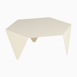 White Lacquered Metal Ruche Coffee Table by Giorgio Ragazzini for VGnewtrend