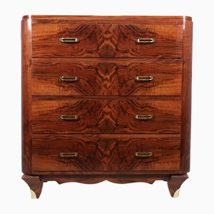 Art Deco Chest of Drawers in Walnut, 1930s