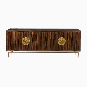 Italian Ebano Sin Collection Mobile Credenza with Four Doors from VGnewtrend