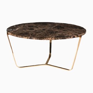 Table Tavolino Marmo Emperador Circulaire 41 Dolomiti Foncé de VGnewtrend