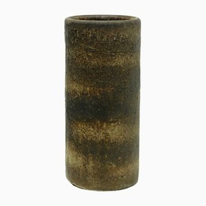 Cylindrical Stoneware Vase, 1950s