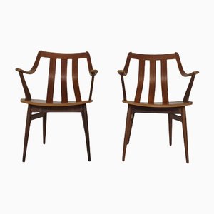 Set of Teak Armchairs, Netherlands, 1960s