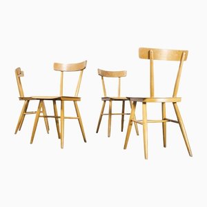 Beech Dining Chairs from TON, 1960s, Set of 4