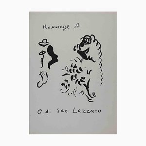 Marc Chagall, Hommage à San Lazzaro, Original Lithograph, 1975