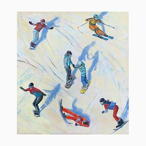 DorotZych-Charaziak, Slalom 2, 2022, Oil on Canvas