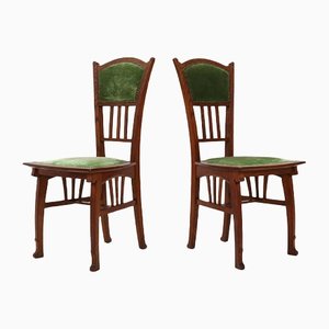 Stühle von Gustave Serrurier-Bovy, 1900er, 2er Set
