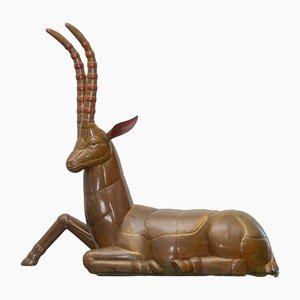 Sergio Bustamante, Large Sculpture of an Ibex, 1970s, Brass & Bronze