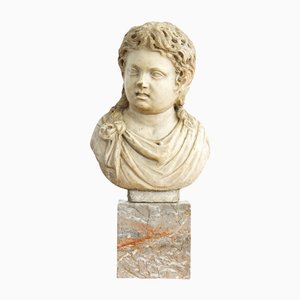 Roman Bust, 2nd-Century, Carved Marble