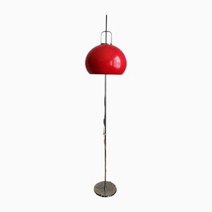 Mid-Century Italian Red Lucerna Floor Lamp from Guzzini, 1960s