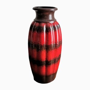 Vintage westdeutsche glasierte Vintage Vase von Scheurich Keramik, 1960er