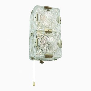 Mid-Century Pressed Glass Sconce, 1960s