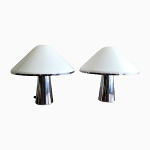 Small Mid-Century Modern Space Age Elpis Table Lamps by iGuzzini for Meblo, 1970s, Set of 2