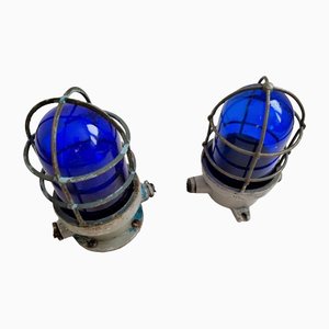 Jugoslawische Vintage Marine Wandlampe, 1950er