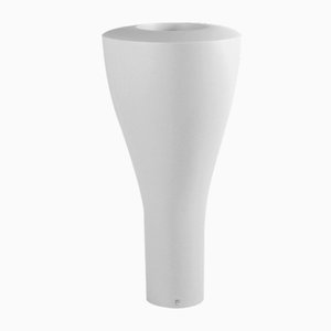 Italian White Low-Density Polyethylene Tippy Vase from VGnewtrend