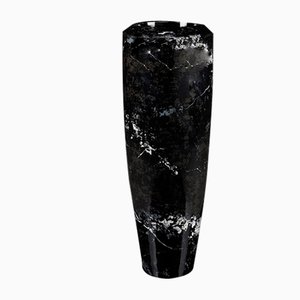 Italian Nero Low-Density Polyethylene Obice Carrara Collection Vase from VGnewtrend