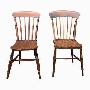 Set of Walnut Windsor Chairs