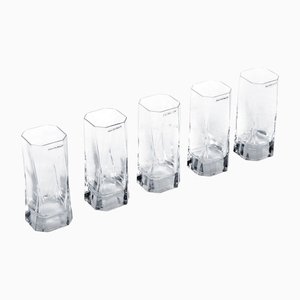 Bicchieri vintage di Cini Boeri per Arnolfo Di Cambio, anni '70, set di 5