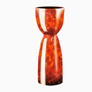 Italienische Doubleface Vase aus Polyethylen mit Finitura Effetto Radica von VGnewtrend