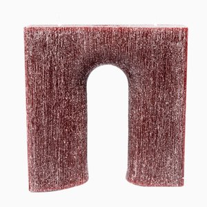 Red Trionfo Scratched Candle by Gio Aio Design for Antica Cereria Morciano