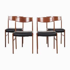 Mid-Century Danish Dining Chairs in Teak from Glyngøre Stolefabrik, 1960s, Set of 4