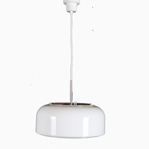 Lámpara colgante Bumling blanca de Anders Pehrson para Ateljé Lyktan, años 70