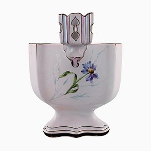 Flower or Herb Pot in Faience by Emile Gallé for St. Clement