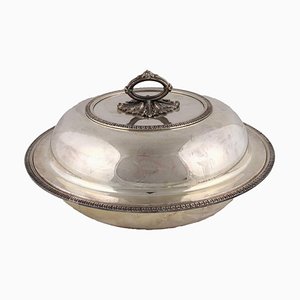 Legumiera vintage de plata con forma circular de Romeo Miracoli
