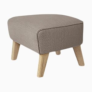 Light Beige and Natural Oak Raf Simons Vidar 3 My Own Chair Footstool from by Lassen