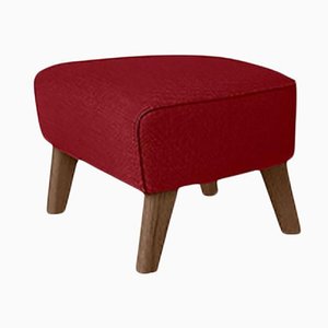 Red and Smoked Oak Raf Simons Vidar 3 My Own Chair Footstool from By Lassen