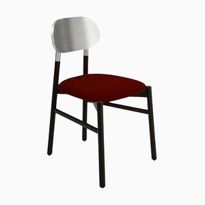Black & Silver Rosso Bokken Upholstered Chair by Colé Italia