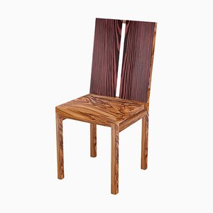 Oak Two Striped Chair by Derya Arpac