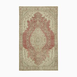 Vintage Turkish Beige Area Rug