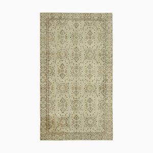 Vintage Turkish Beige Area Rug