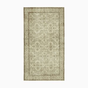 Vintage Turkish Beige Area Rug