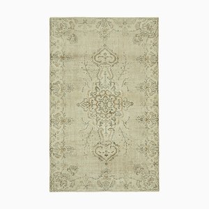 Vintage Turkish Beige Area Rug